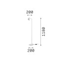 Ideal lux 352152 Tischlampe DODO  GX53 | mit Schalter | bronze