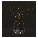Emos DCPW05 LED-Dekorationsprojektor - Raum 2W | 3xAAA - warmweißes, rotierendes Licht, schwarz