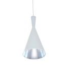LEDKO Pendelleuchte 1x40W E27 - weiß/silber