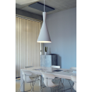 LEDKO Pendelleuchte 1x40W E27 - weiß/silber