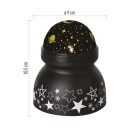 Emos DCPW05 LED-Dekorationsprojektor - Raum 2W | 3xAAA - warmweißes, rotierendes Licht, schwarz