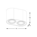 Zuma Line 003064-024547 Spot-Deckenleuchte RONDOC GU10