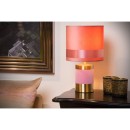 Lucide 10500/81/66 Tischlampe Extravaganza Frizzle 1x40w | E14 - Rosa, Metall, Kabelschalter