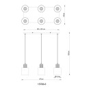 Globo ALEIDIS 15768-6 Pendelleuchte E27