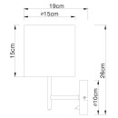 Globo 15188W Wandleuchte Amy I 1x40W | E14