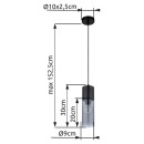 Globo 21000HB Deckenleuchte Annika 1x25W | E27 - schwarz, rauch