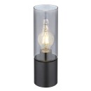 Globo 21000TB Tischleuchte Annika 1x25W | E27 - Berührungsschalter, schwarz, Rauch