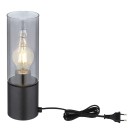 Globo 21000TB Tischleuchte Annika 1x25W | E27 - Berührungsschalter, schwarz, Rauch