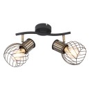 Globo 54013-2 Deckenleuchte Argusto 2x40W | E27 - schwarz