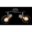 Globo 54013-2 Deckenleuchte Argusto 2x40W | E27 - schwarz