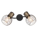 Globo 54013-2 Deckenleuchte Argusto 2x40W | E27 - schwarz