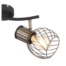 Globo 54013-2 Deckenleuchte Argusto 2x40W | E27 - schwarz
