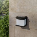 Philips 8721103105530 LED solar Außenwandleuchte Diara  | 4W integrierte LED-Quelle | 400lm | 2700K | schwarz