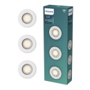 Philips 8721103037077 Set von Einbauleuchten Peridot GU10 | weiß