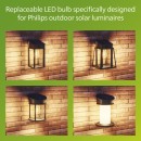 Philips 8720169361980 LED solar Lampe | 3W integrierte LED-Quelle | 500lm | 2700K