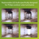 Philips 8720169362000 LED solar Lampe | 3W integrierte LED-Quelle | 500lm | 4000K