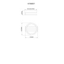 Globo 67360D1 LED Deckenleuchte BLEVINS  | 10W integrierte LED-Quelle | 580lm | 3000/4000/6000K