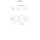 Globo 67360D3 LED Deckenleuchte BLEVINS  | 21W integrierte LED-Quelle | 1210lm | 3000/4000/6000K