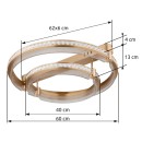 Globo 67196-78 LED Deckenleuchte BLONDIE  | 78W integrierte LED-Quelle | 4134lm | 2700-6500K
