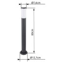 Globo 31588A Außenleuchte Boston 1x60W | E27 | IP44 - Anthrazit