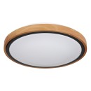 Globo 41764-12 LED Deckenleuchte Bruno 1x12W | 530lm | 3000-4500-6000K - opal, schwarz, braun