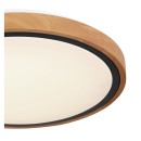 Globo 41764-12 LED Deckenleuchte Bruno 1x12W | 530lm | 3000-4500-6000K - opal, schwarz, braun