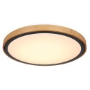Globo 41764-24 LED-Deckenleuchte Bruno 1x24W | 1000lm | 3000-4500-6000K - opal, schwarz, braun