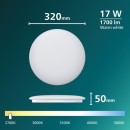 Philips 8721103069016 LED Deckenleuchte CL200 | 17W integrierte LED-Quelle | 1700lm | 2700K | weiß