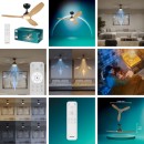 Philips 8721103096128 LED Ventilator mit Licht Olas  | 35W integrierte LED-Quelle | 2650lm | 3000-6500K | Dimmer | Fernbedienung | schwarz