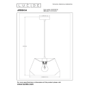 Lucide L104213036 Pendelleuchte JESSICA  E27