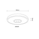 Globo 48580R LED Deckenleuchte CALLIE | 24W integrierte LED-Quelle | 1500lm | 3000/4000/6000K