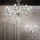 Ideal Lux Hängeleuchte - Ideal Lux Pendelleuchte Canaletto Ambra 8x40W E14 - Bernstein