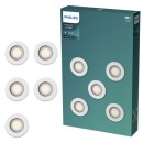 Philips 8721103037138 Set von Einbauleuchten Peridot GU10 | weiß