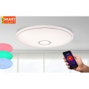 Globo 41386-30RGBSH LED-Deckenleuchte Connor 1x30W | 2400lm | 3000-6000K | RGB - Smart Light, Fernbedienung, dimmbar, Nachtmodus, Memory-Funktion, Timer, Glitzereffekt, weiß