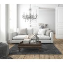 Globo 63116-5 Pendelleuchte Cumbra II 5x40W | E14 - transparent