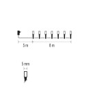 EMOS D4AC02 LED Weihnachtslichterkette integrierte LED-Quelle | 4000K
