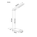 Globo 58484 LED Tischlampe DARNELL | 5W integrierte LED-Quelle | 200lm | 3000/4500/6500K | mit Schalter