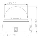 Globo 28014 LED dekorative Tischlampe Disco 6x0,06W - Schalter auf dem Körper, Discoleuchte, ohne Batterien 3xAA