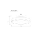 Globo DORO 416080AD2R LED Deckenleuchte | 24W LED | 1200lm | 3000K