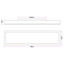 Globo 416080WD LED-Deckenleuchte Doro 1x18W | 1000lm | 3000K - Opal, Schwarz, Holz