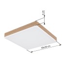 Globo 416080WWD1 LED Deckenleuchte DORO | 12W integrierte LED-Quelle | 800lm | 3000K