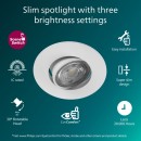 Philips 8721103038012 LED Einbauleuchte Cilantro | 5W integrierte LED-Quelle | 500lm | 2700K | weiß
