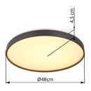 Globo 41262-24 LED Deckenleuchte ECLYPSE | 24W integrierte LED-Quelle | 1400lm | 3000K