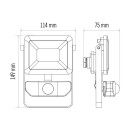 EMOS ZS2910 LED Strahler ILIO | 10,5W integrierte LED-Quelle | 950lm | 4000K