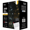 Emos ZY2189 LED Weihnachtslichterkette 20 Meter 3,6W | IP44 | 200 Leuchtmitteln - kalt/warmweiß, Bluetooth, Timer
