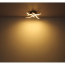 Globo 67171-12 LED Deckenleuchte Evita 1x12W | 800lm | 3000K - schwarz, Holzimitat