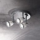 Ideal Lux 094083 Spotleuchte - Deckenleuchte 3x28W Faro | GU10 - chrom