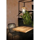 Globo 15557H Deckenleuchte Finca 1x40W | E27 - Schwarz, Messing, Rauch