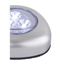 Globo 31909 LED Lampe Pushlight Flashlight 3x0,21W | 20LM | 6400K - Knopfschalter, inklusive Batterien 3xAAA, silber