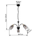 Globo 60297-3H Pendelleuchte GERLY  E14